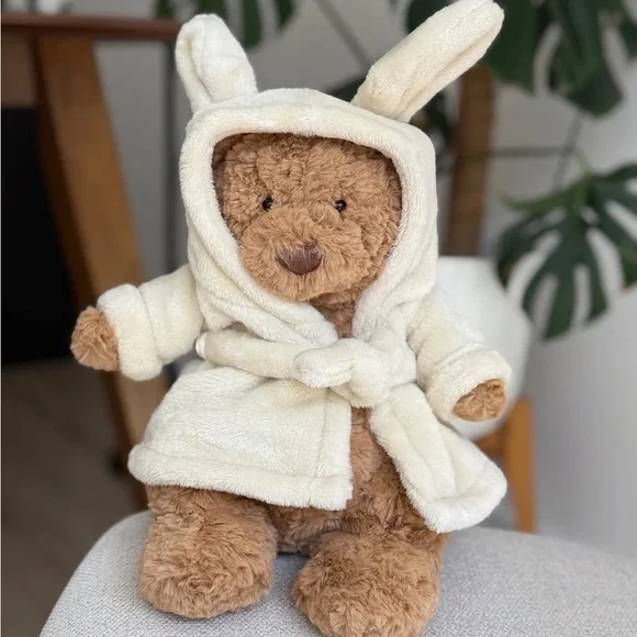 Jellycat - Bartholomew Bear in Bathrobe - Picture 7 of 7